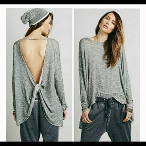 Free People open back sweater